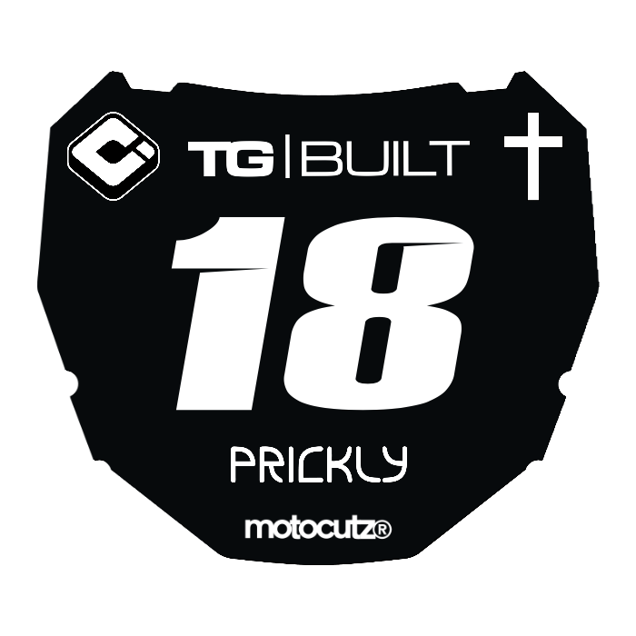 CUSTOM ODI NUMBER PLATE DECAL