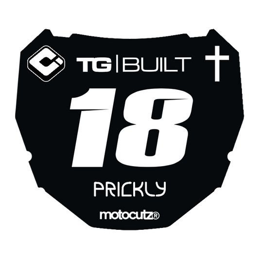 CUSTOM ODI NUMBER PLATE DECAL
