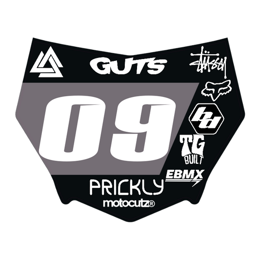 CUSTOM MOTOCUTZ FRONT PLATE DECAL