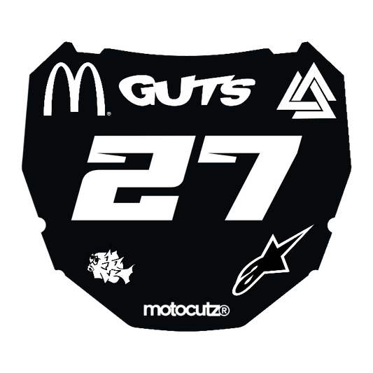 CUSTOM ODI NUMBER PLATE DECAL
