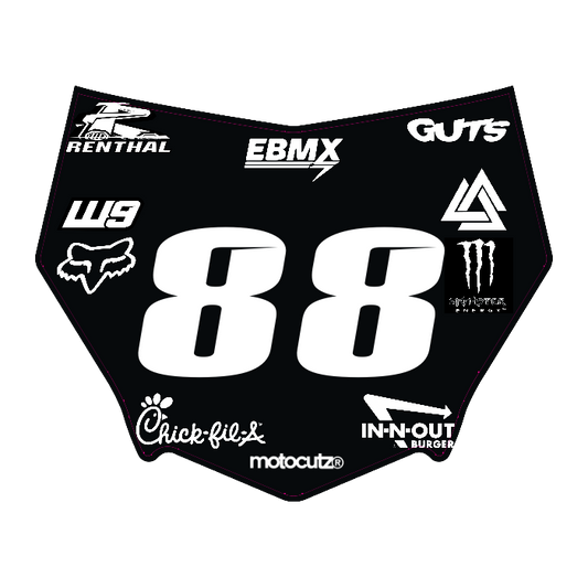 CUSTOM MOTOCUTZ FRONT PLATE DECAL