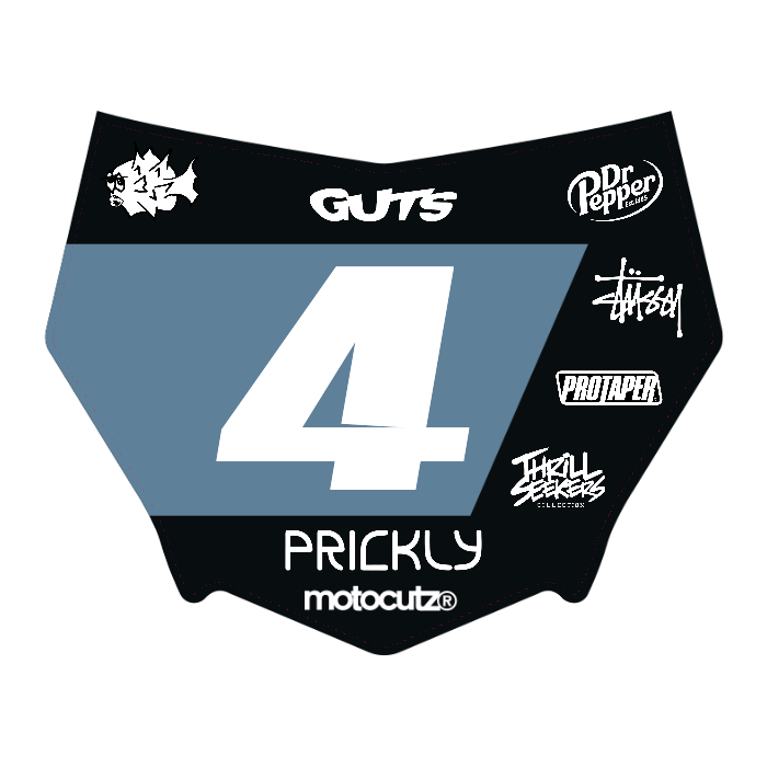 CUSTOM MOTOCUTZ FRONT PLATE DECAL