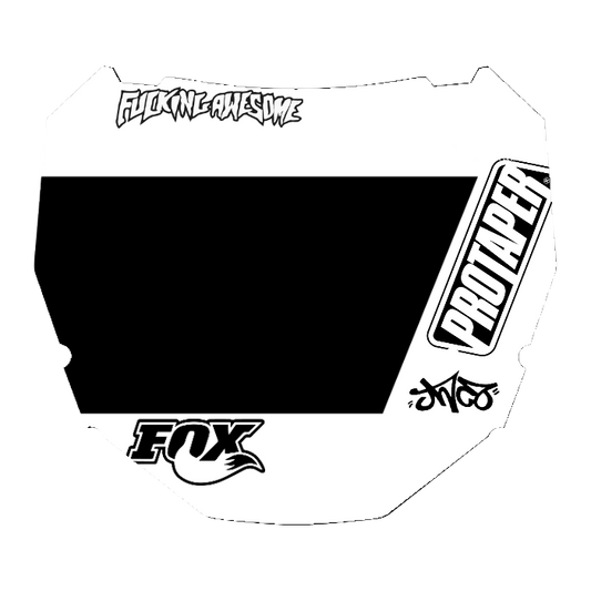 CUSTOM ODI NUMBER PLATE DECAL