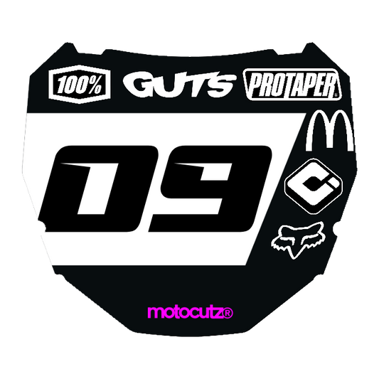 CUSTOM ODI NUMBER PLATE DECAL