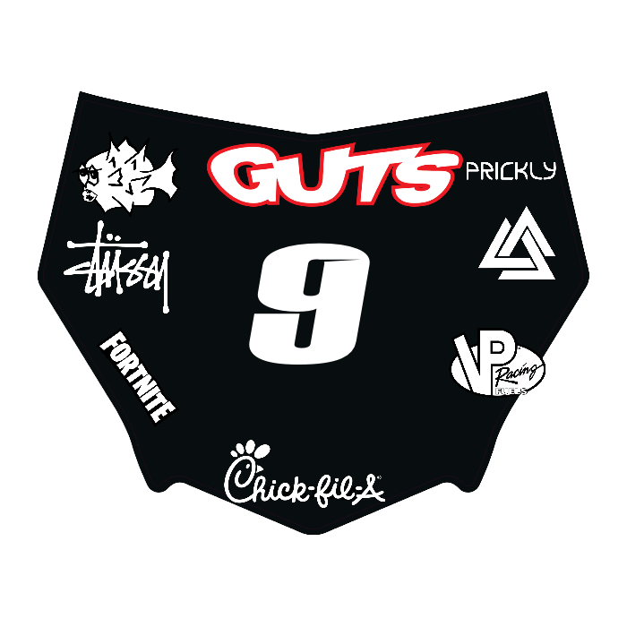 CUSTOM MOTOCUTZ FRONT PLATE DECAL