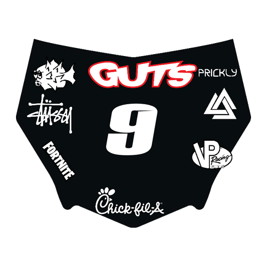 CUSTOM MOTOCUTZ FRONT PLATE DECAL
