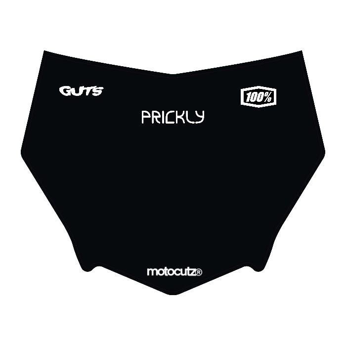 CUSTOM MOTOCUTZ FRONT PLATE DECAL