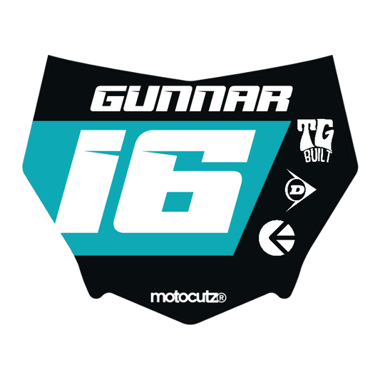 CUSTOM MOTOCUTZ FRONT PLATE DECAL
