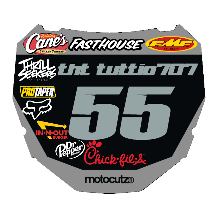 CUSTOM ODI NUMBER PLATE DECAL
