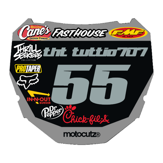 CUSTOM ODI NUMBER PLATE DECAL