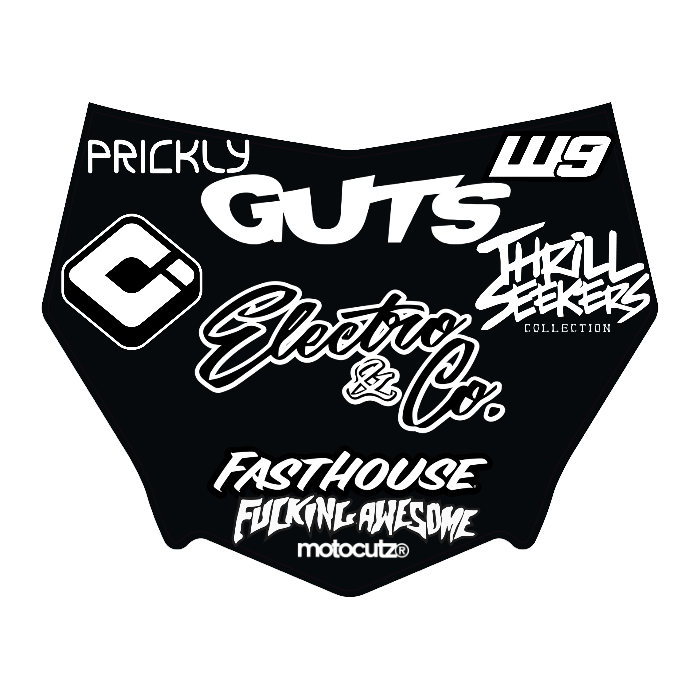CUSTOM MOTOCUTZ FRONT PLATE DECAL