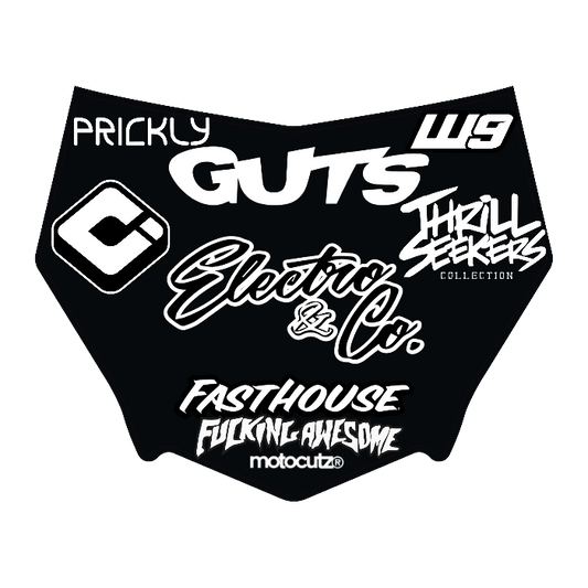 CUSTOM MOTOCUTZ FRONT PLATE DECAL