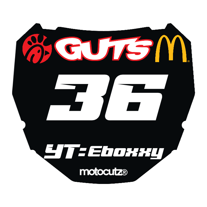 CUSTOM ODI NUMBER PLATE DECAL