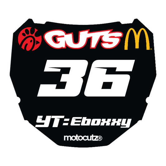 CUSTOM ODI NUMBER PLATE DECAL