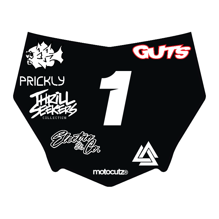 CUSTOM MOTOCUTZ FRONT PLATE DECAL
