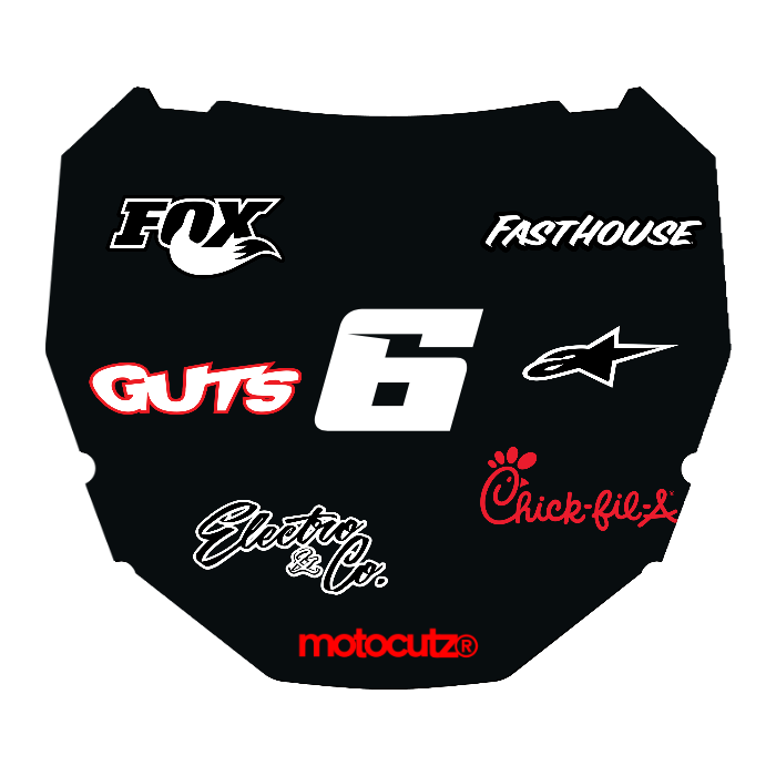 CUSTOM ODI NUMBER PLATE DECAL