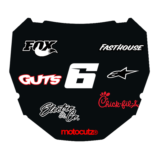 CUSTOM ODI NUMBER PLATE DECAL