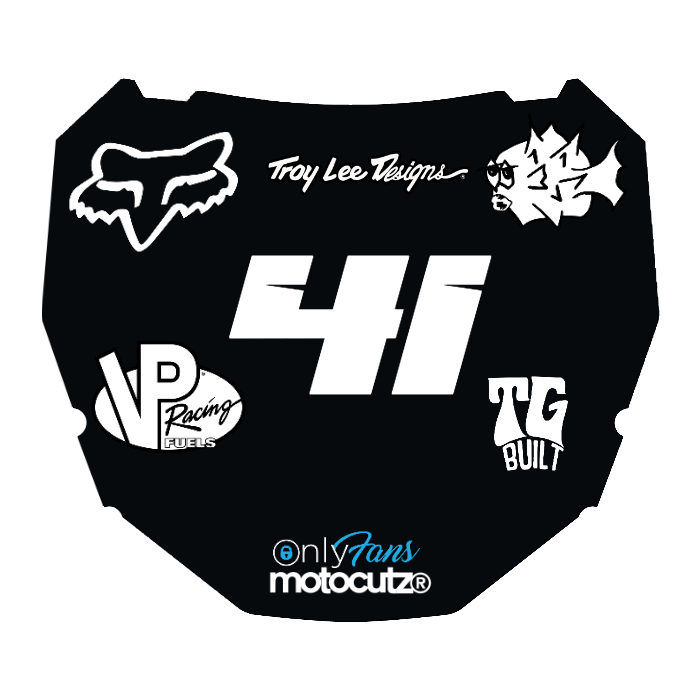 CUSTOM ODI NUMBER PLATE DECAL