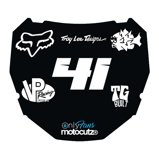 CUSTOM ODI NUMBER PLATE DECAL