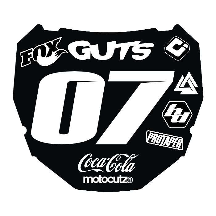 CUSTOM ODI NUMBER PLATE DECAL