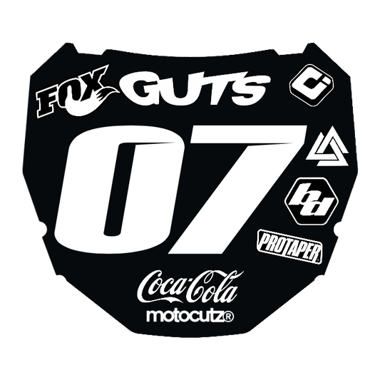 CUSTOM ODI NUMBER PLATE DECAL