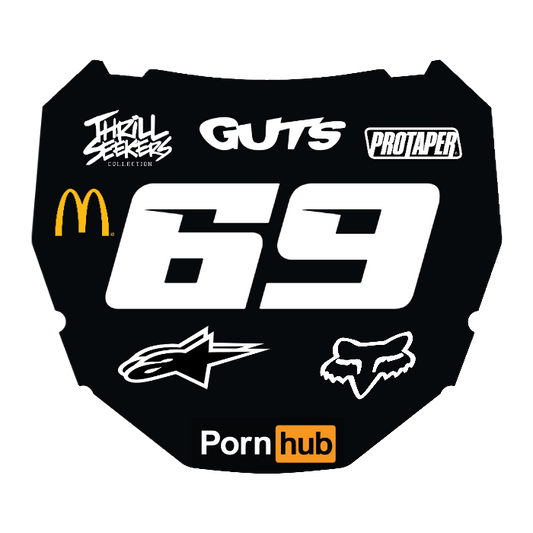 CUSTOM ODI NUMBER PLATE DECAL