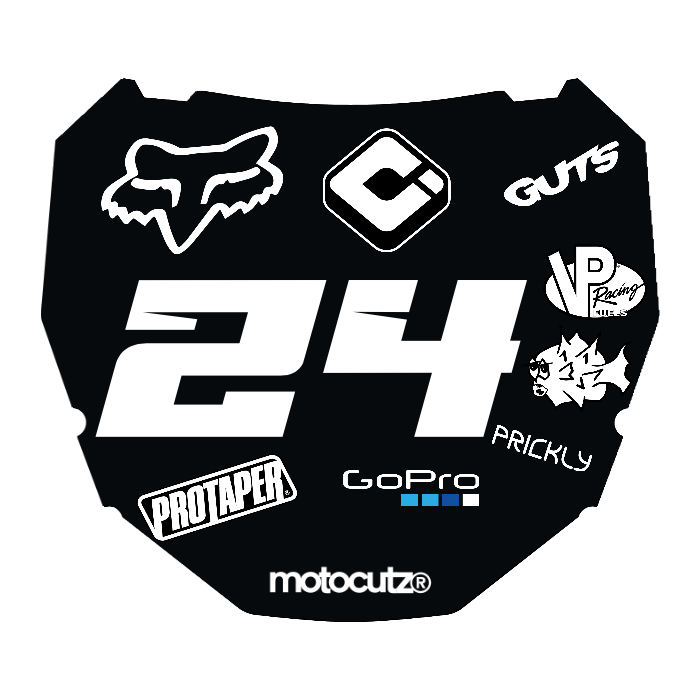 CUSTOM ODI NUMBER PLATE DECAL