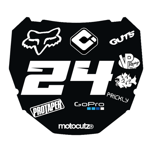 CUSTOM ODI NUMBER PLATE DECAL