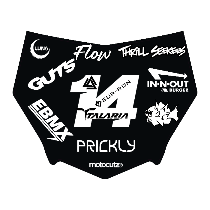 CUSTOM MOTOCUTZ FRONT PLATE DECAL