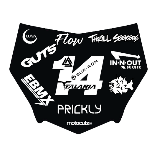 CUSTOM MOTOCUTZ FRONT PLATE DECAL