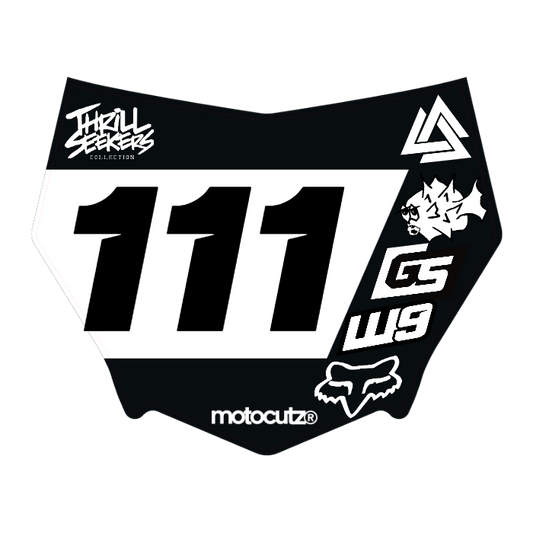 CUSTOM MOTOCUTZ FRONT PLATE DECAL