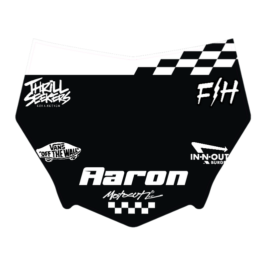 CUSTOM MOTOCUTZ FRONT PLATE DECAL
