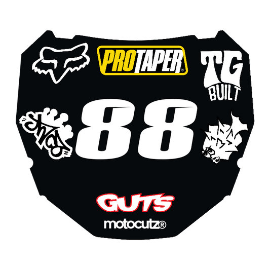 CUSTOM ODI NUMBER PLATE DECAL