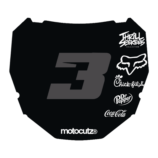 CUSTOM ODI NUMBER PLATE DECAL