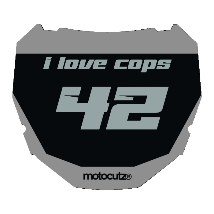 CUSTOM ODI NUMBER PLATE DECAL