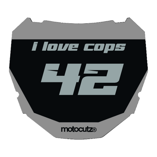 CUSTOM ODI NUMBER PLATE DECAL