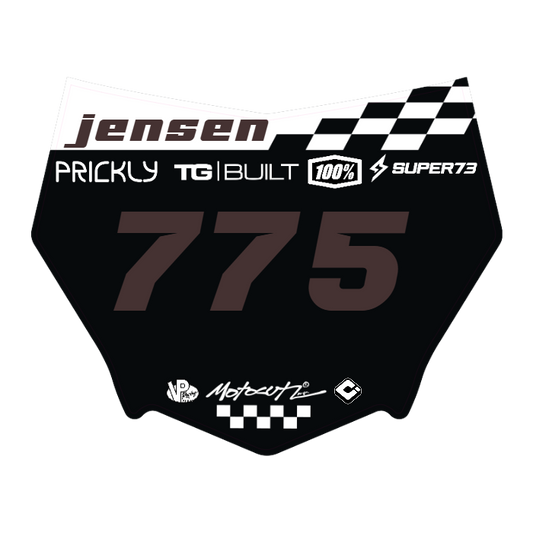 CUSTOM MOTOCUTZ FRONT PLATE DECAL