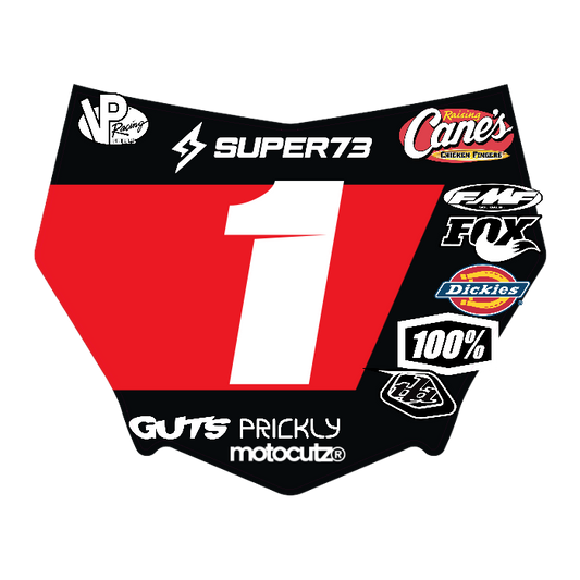 CUSTOM MOTOCUTZ FRONT PLATE DECAL