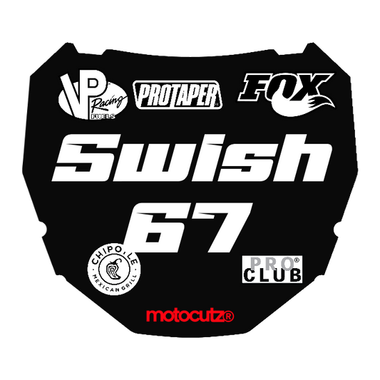 CUSTOM ODI NUMBER PLATE DECAL