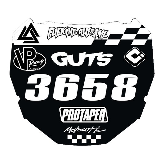 CUSTOM ODI NUMBER PLATE DECAL