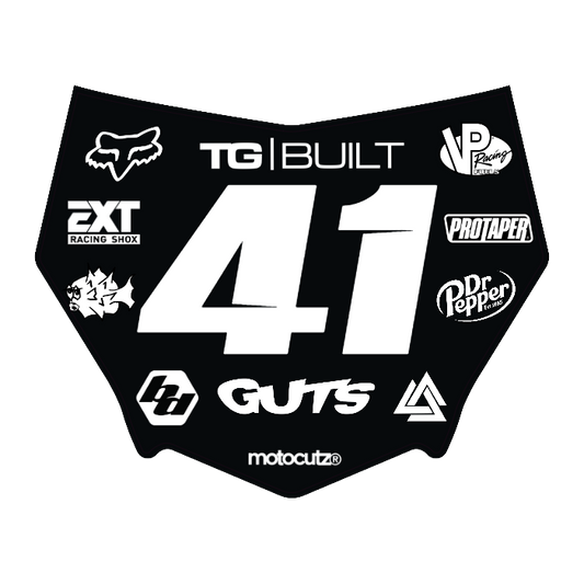 CUSTOM MOTOCUTZ FRONT PLATE DECAL