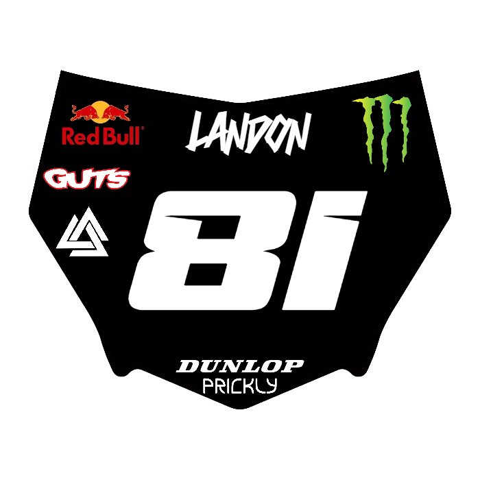 CUSTOM MOTOCUTZ FRONT PLATE DECAL