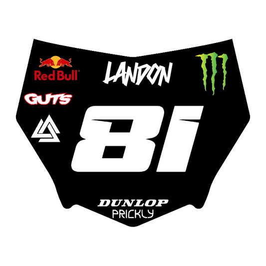 CUSTOM MOTOCUTZ FRONT PLATE DECAL