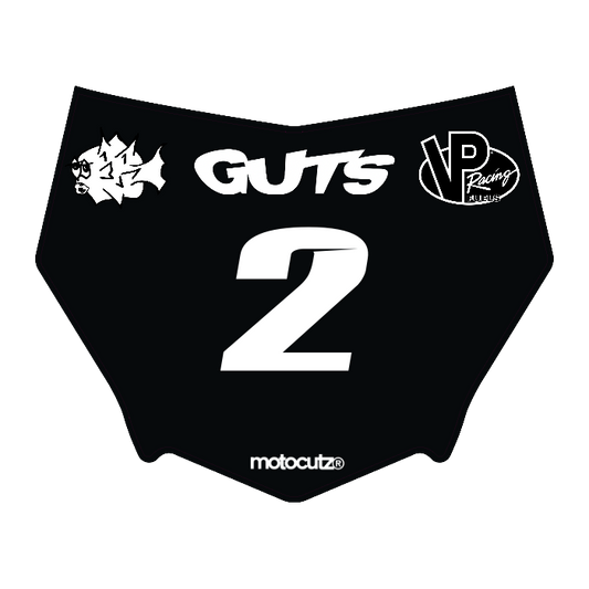 CUSTOM MOTOCUTZ FRONT PLATE DECAL