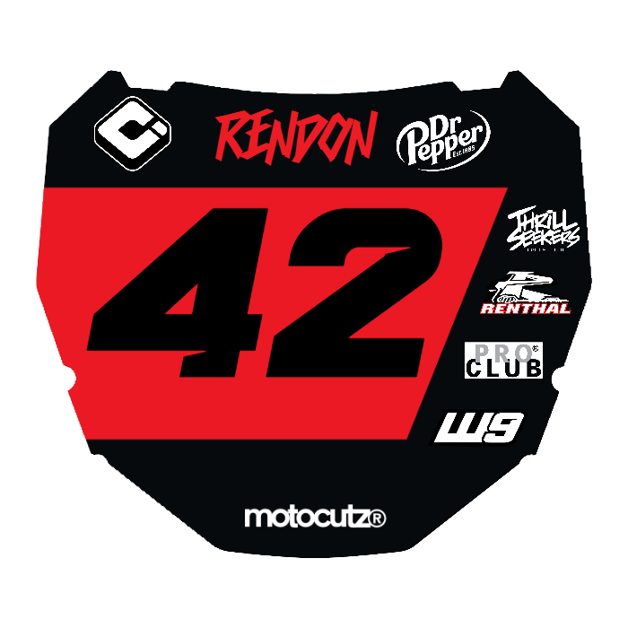 CUSTOM ODI NUMBER PLATE DECAL