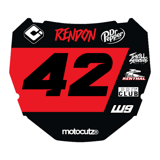 CUSTOM ODI NUMBER PLATE DECAL