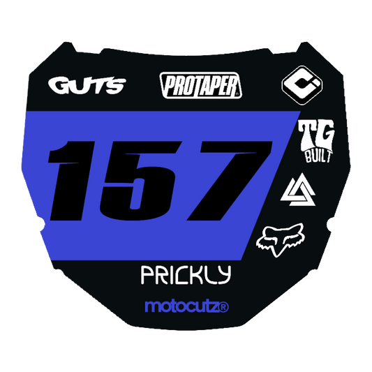 CUSTOM ODI NUMBER PLATE DECAL