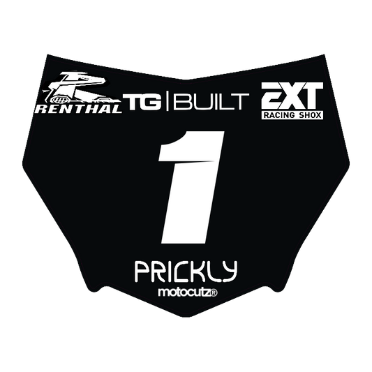 CUSTOM MOTOCUTZ FRONT PLATE DECAL