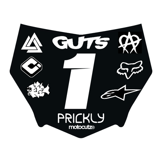 CUSTOM MOTOCUTZ FRONT PLATE DECAL