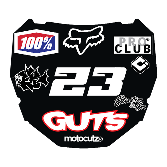 CUSTOM ODI NUMBER PLATE DECAL